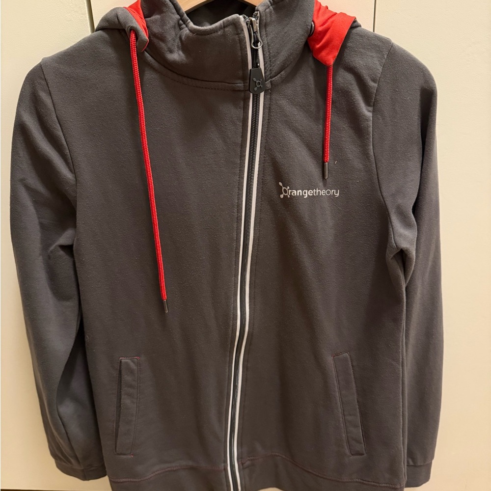 Orangetheory Women’s Charcoal Dark Green Hoodie Jacket